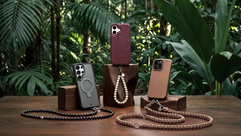 Imagem mostra celulares e peças artesanais, como alças e pulseiras