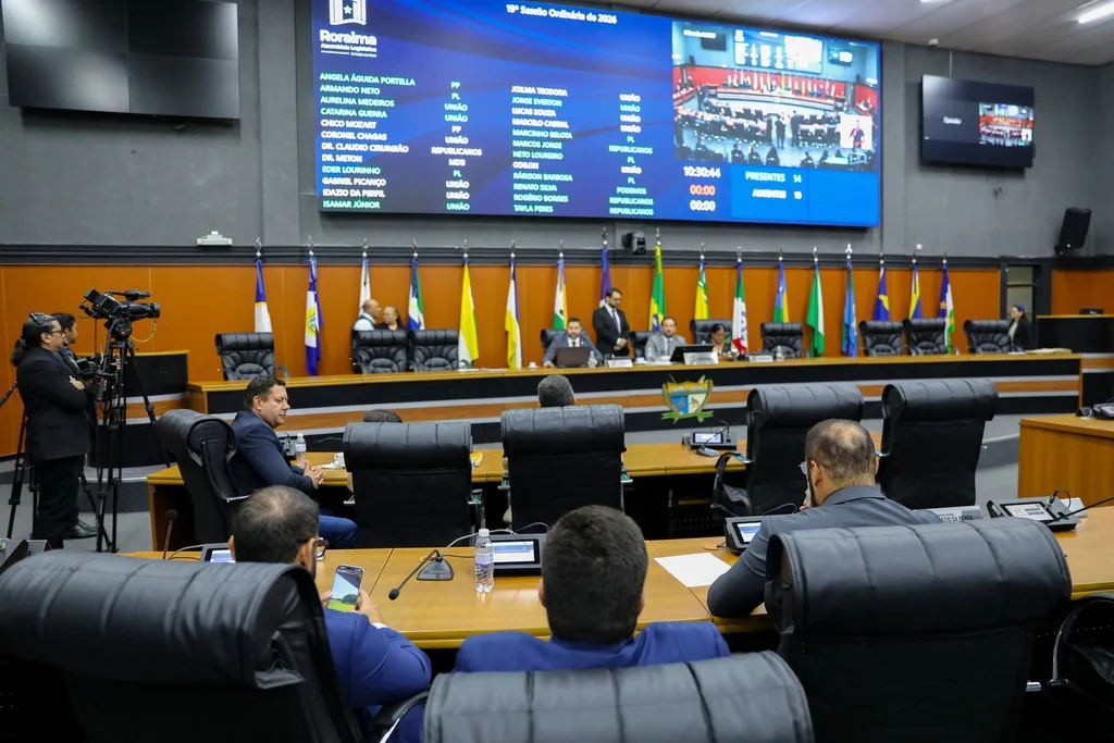 Imagem mostra plenário da Assembleia Legislativa de Roraima